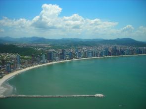 vista de la playa central desde el telesférico